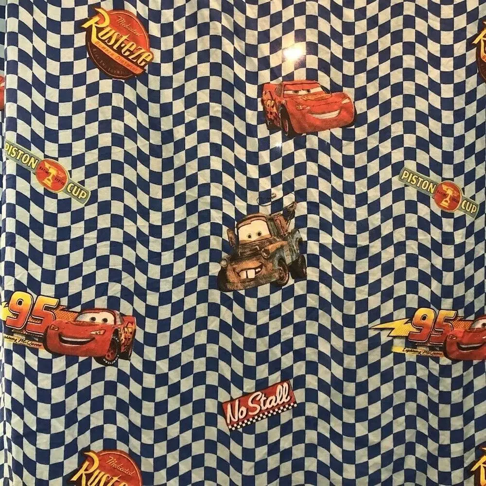Disney Pixar CARS Sheets Lighting McQueen Mater Piston Cup Fitted & Flat TWIN